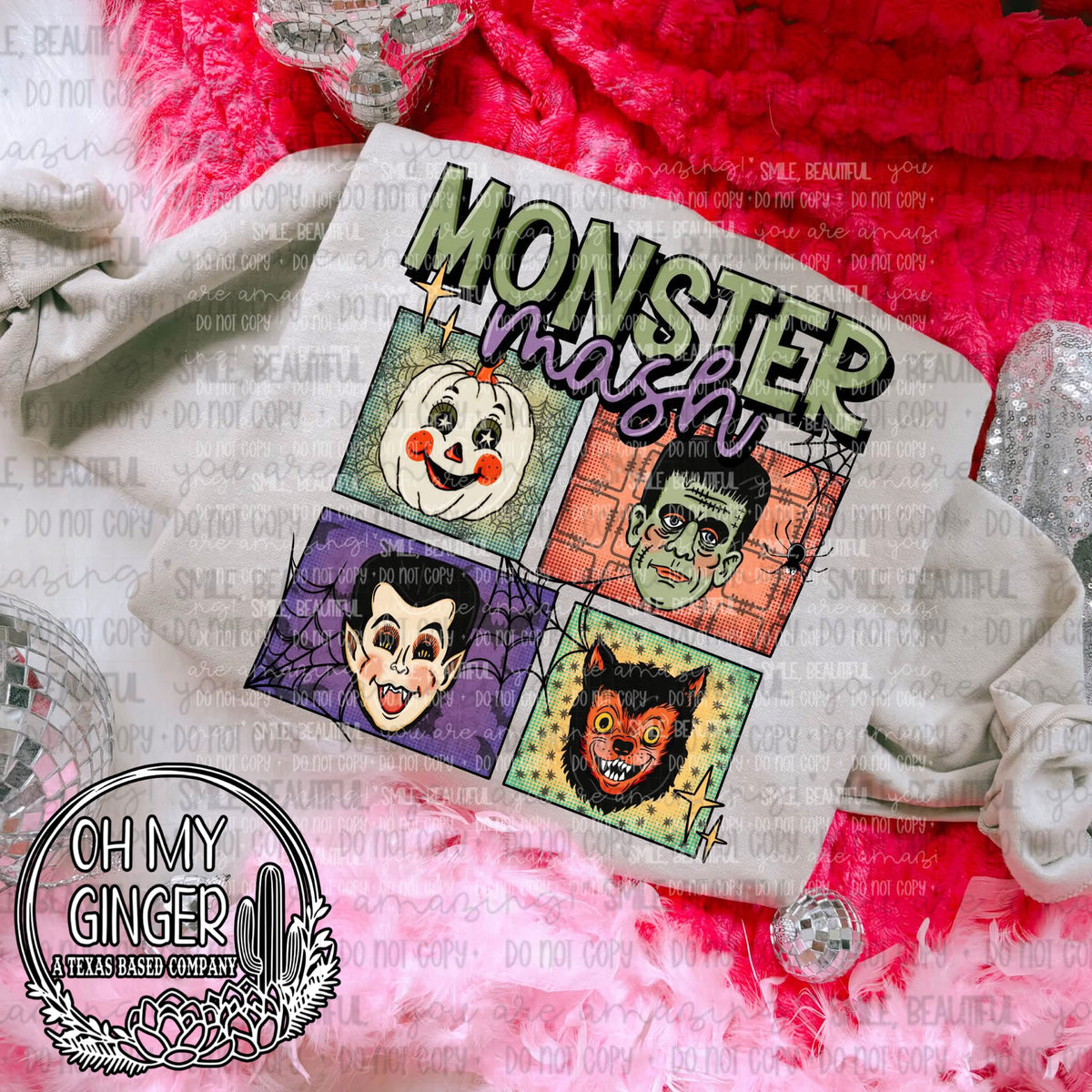 Monster Mash design featuring a retro-inspired Monster Mash Halloween design by Oh My Ginger