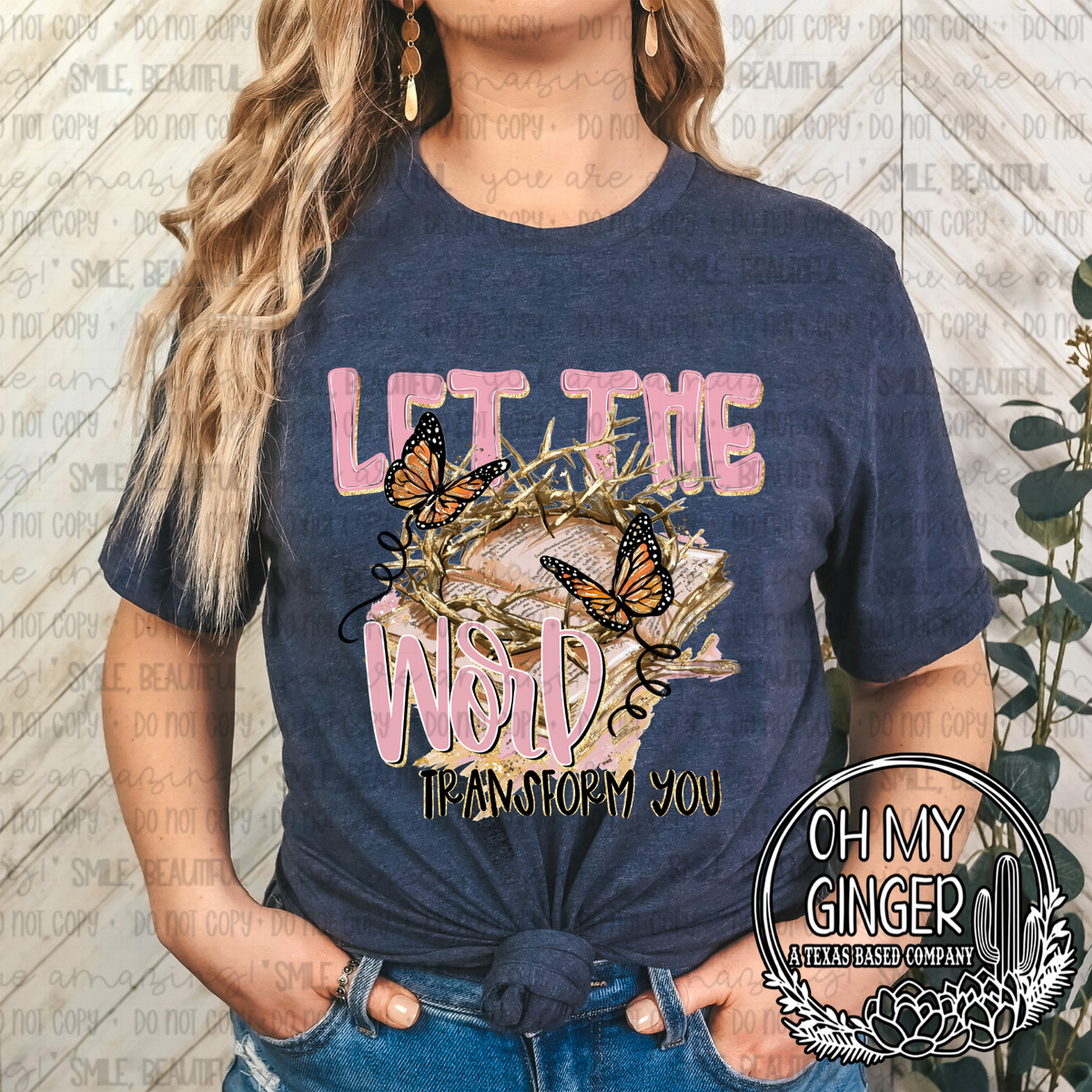 Let The Word Transform You — a tiger with let-the-Word-transform-you lettering