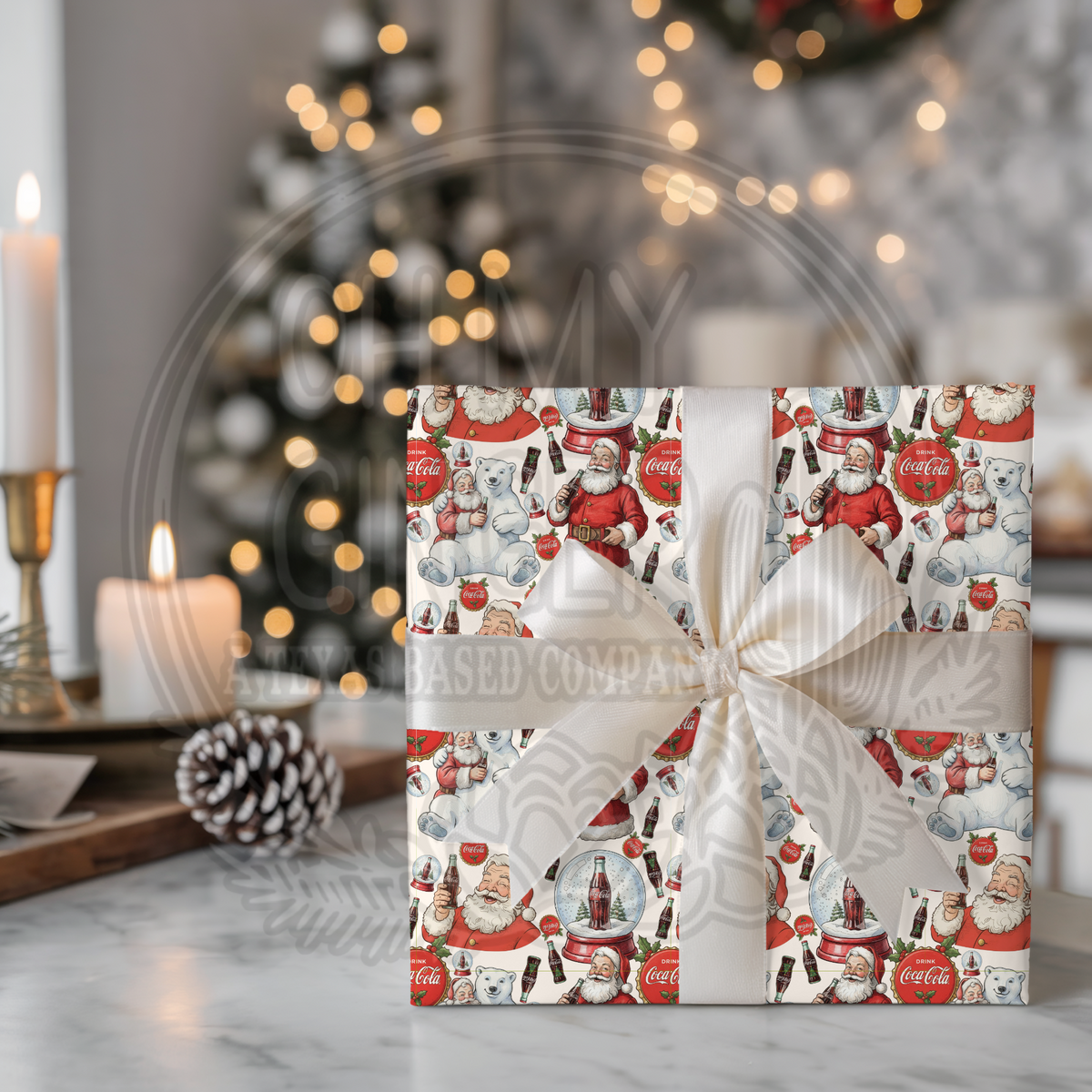 Coca Cola Santa Wrapping Paper