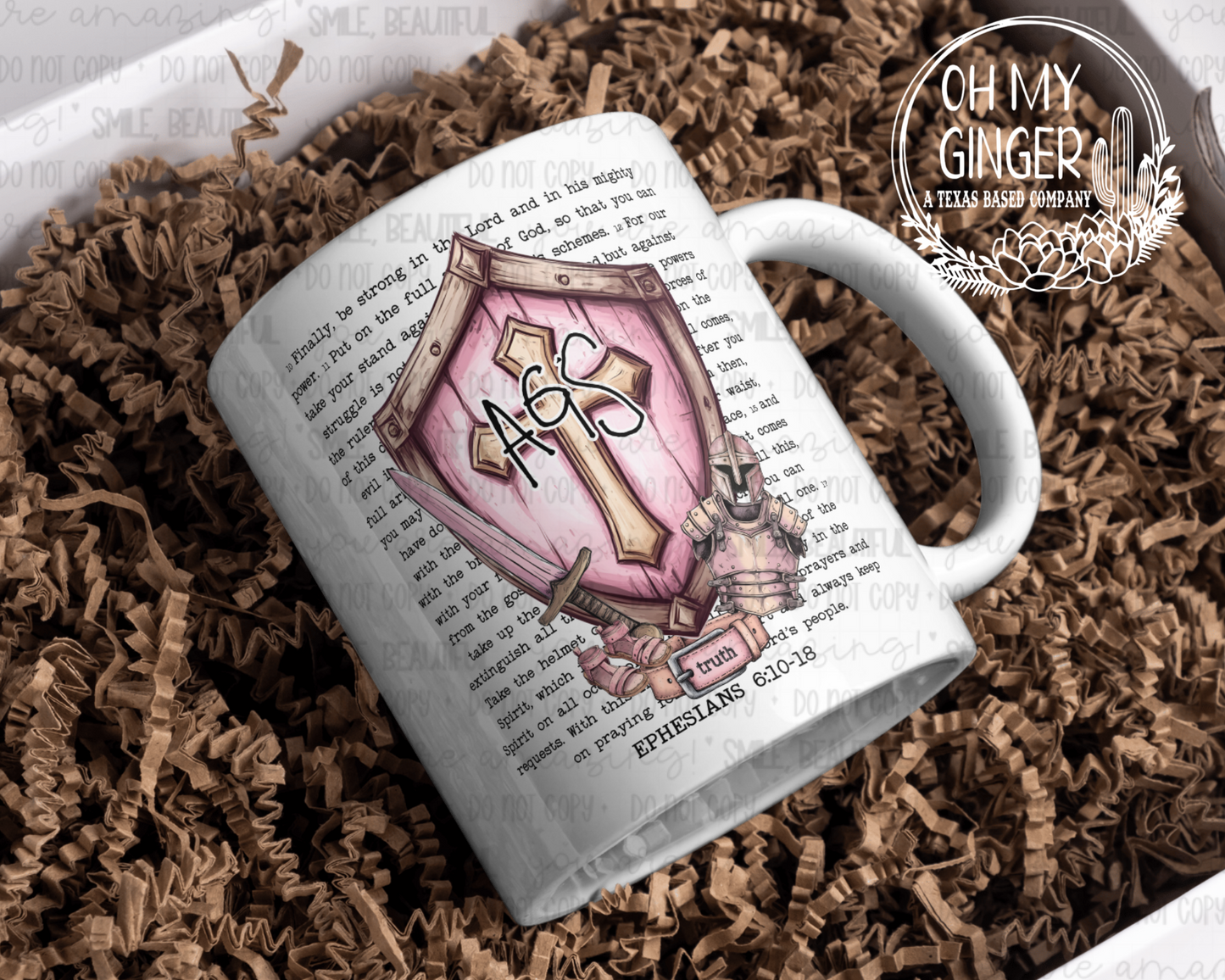AGS Pink Shield Mug