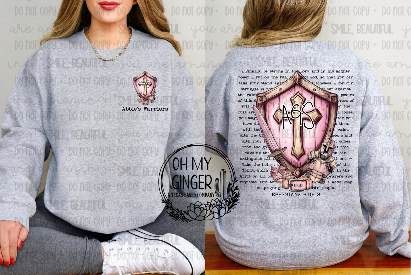 AGS Pink Shield - Black Letters