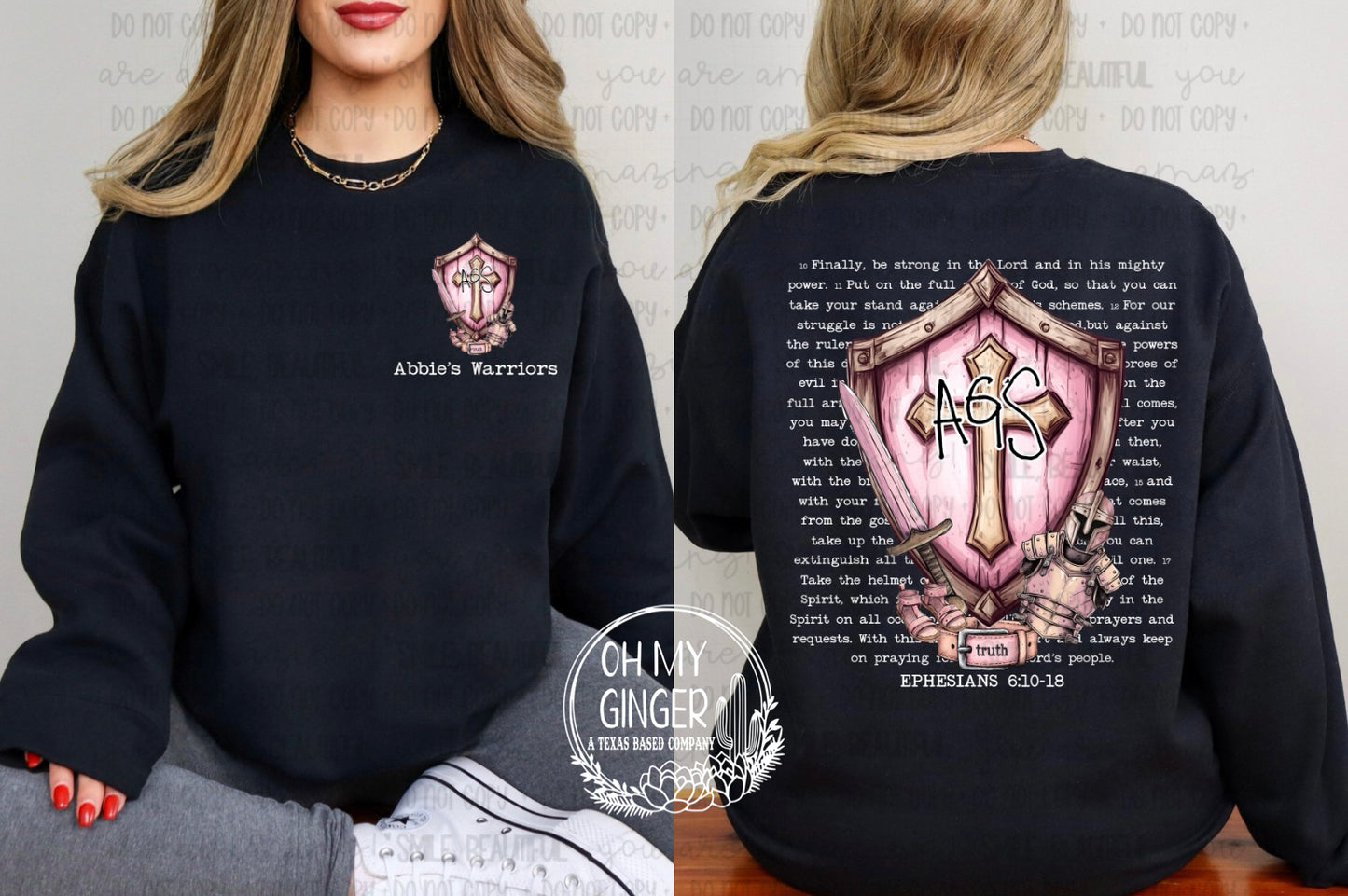 AGS Pink Shield - White Letters