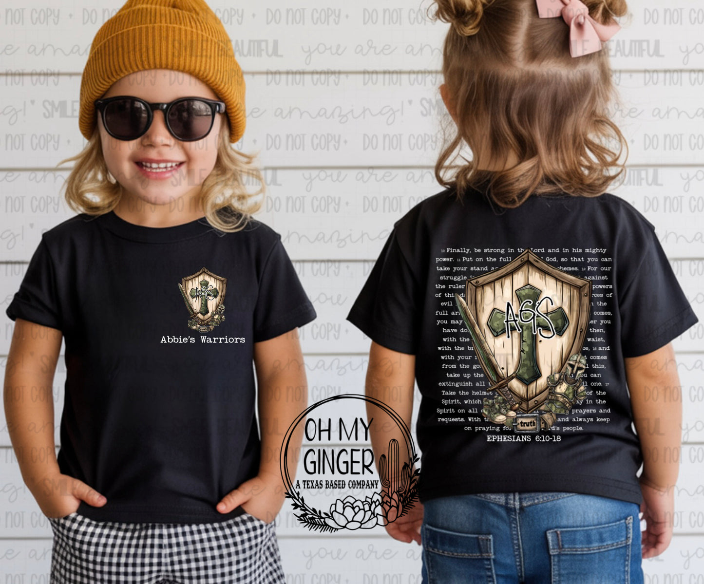 AGS Green Shield (White Letters) - Kids