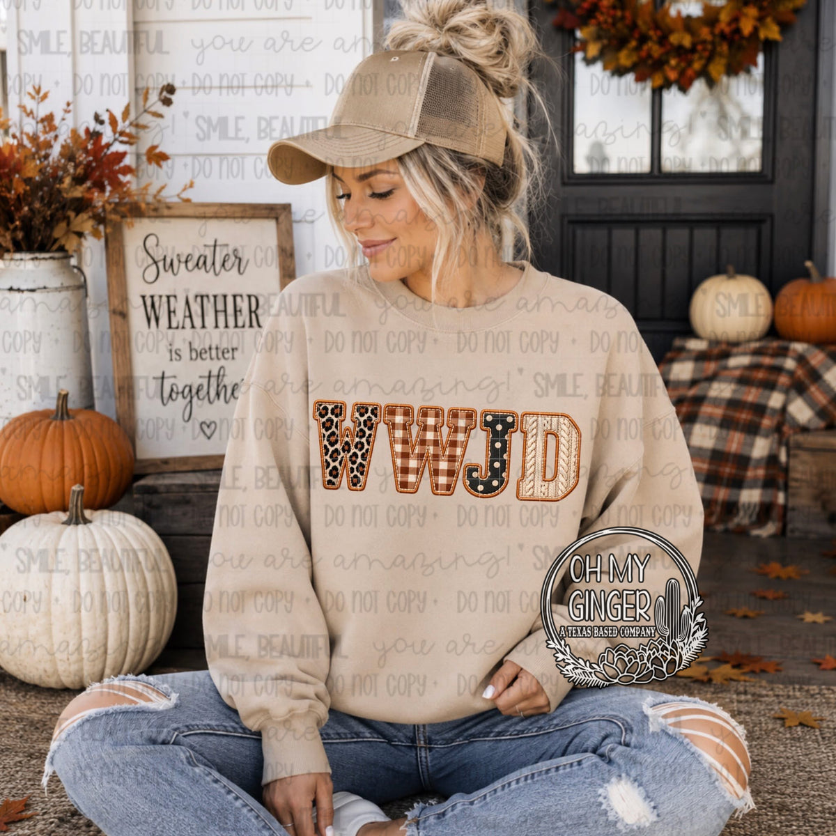 WWJD Simple graphic apparel from Oh My Ginger