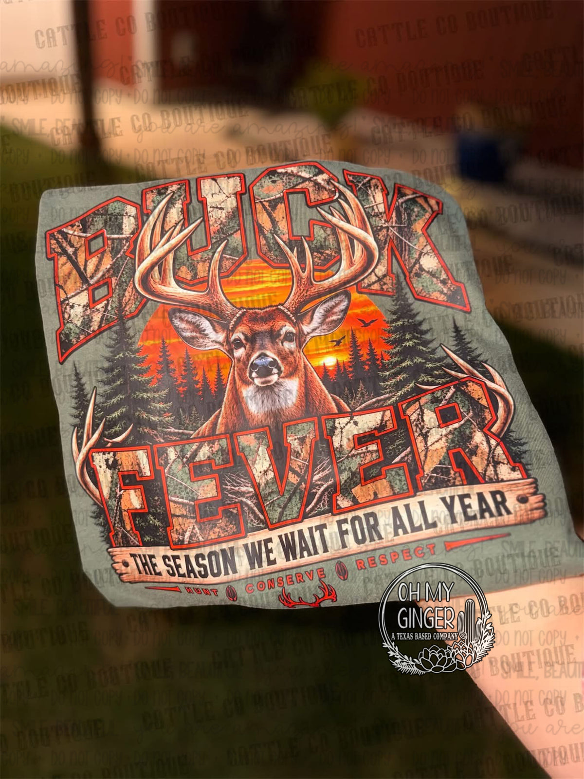 Buck Fever graphic apparel from Oh My Ginger