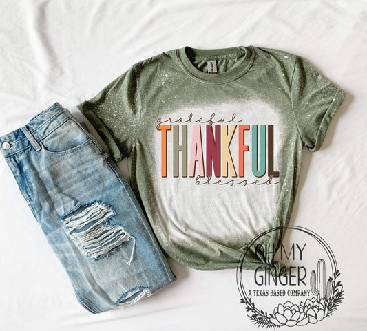 Grateful Thankful Blessed