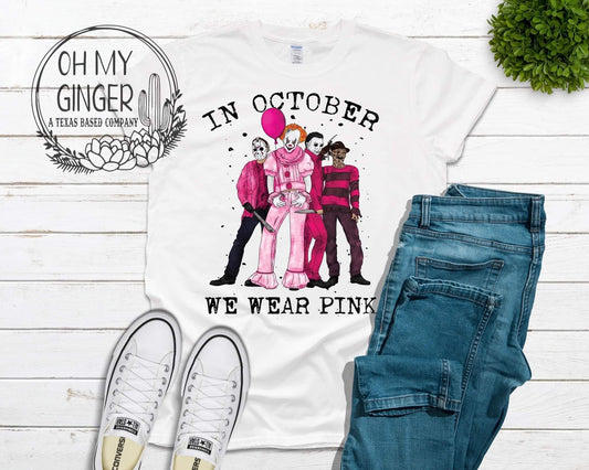 Mean Boys In October We Wear Pink