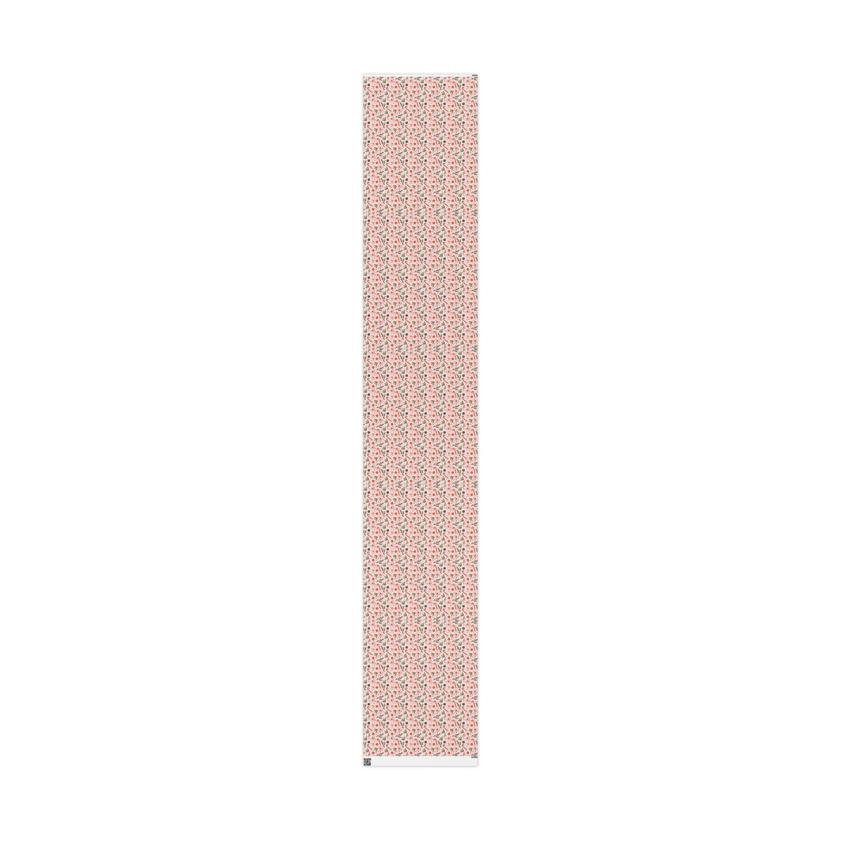 Pink Christmas Wrapping Paper, Candy Canes, Ornaments & Red Bows, Vintage-Inspired Holiday Gift Wrap