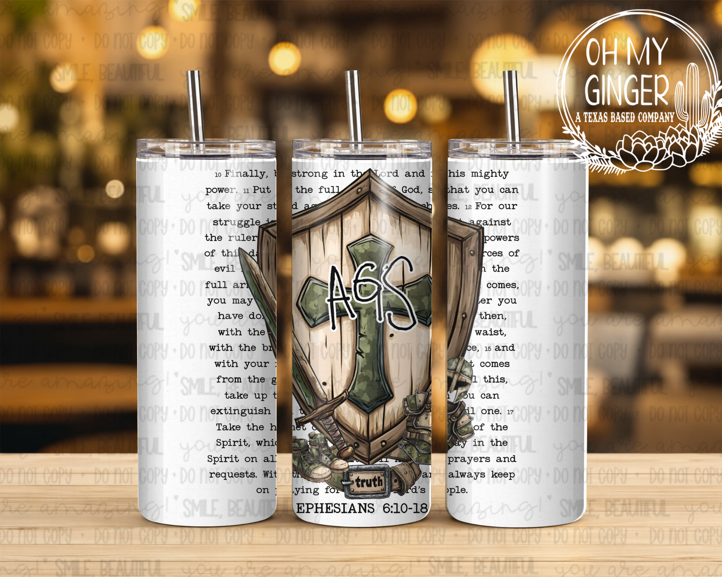 AGS Shield Green 20oz Tumbler