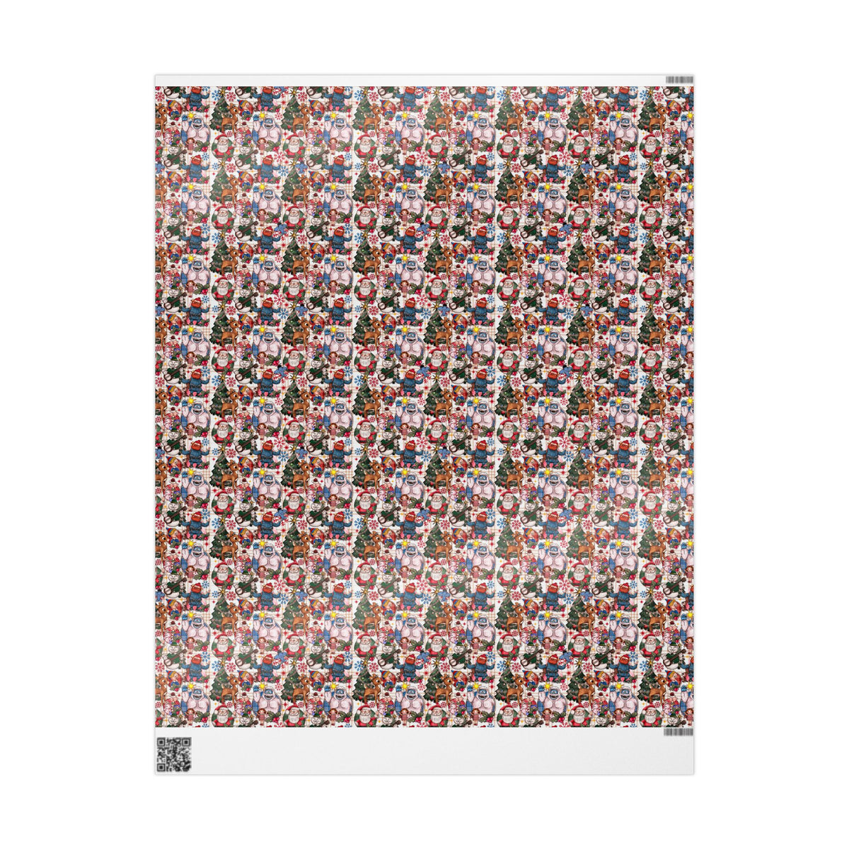 Rudolph Christmas Wrapping Paper, Bumble, Santa & Misfit Toys, Nostalgic Holiday Character Gift Wrap