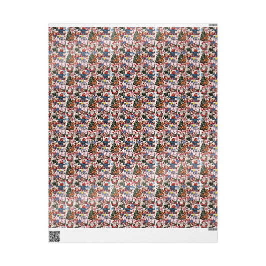 Rudolph Christmas Wrapping Paper, Bumble, Santa & Misfit Toys, Nostalgic Holiday Character Gift Wrap