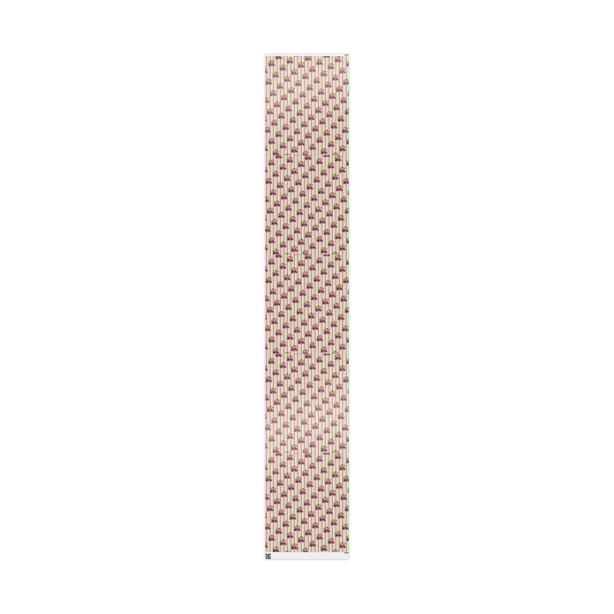 Merry Lou Who Custom Christmas Wrapping Paper, Custom Name Pink Striped Whoville Holiday Gift Wrap