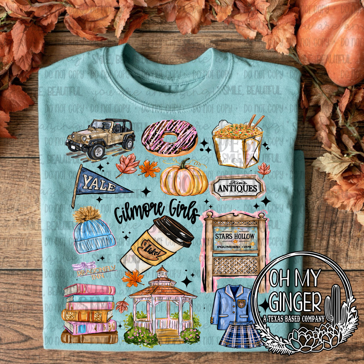 Gilmore Collage — a colorful Gilmore-inspired collage with coffee and fall accents
