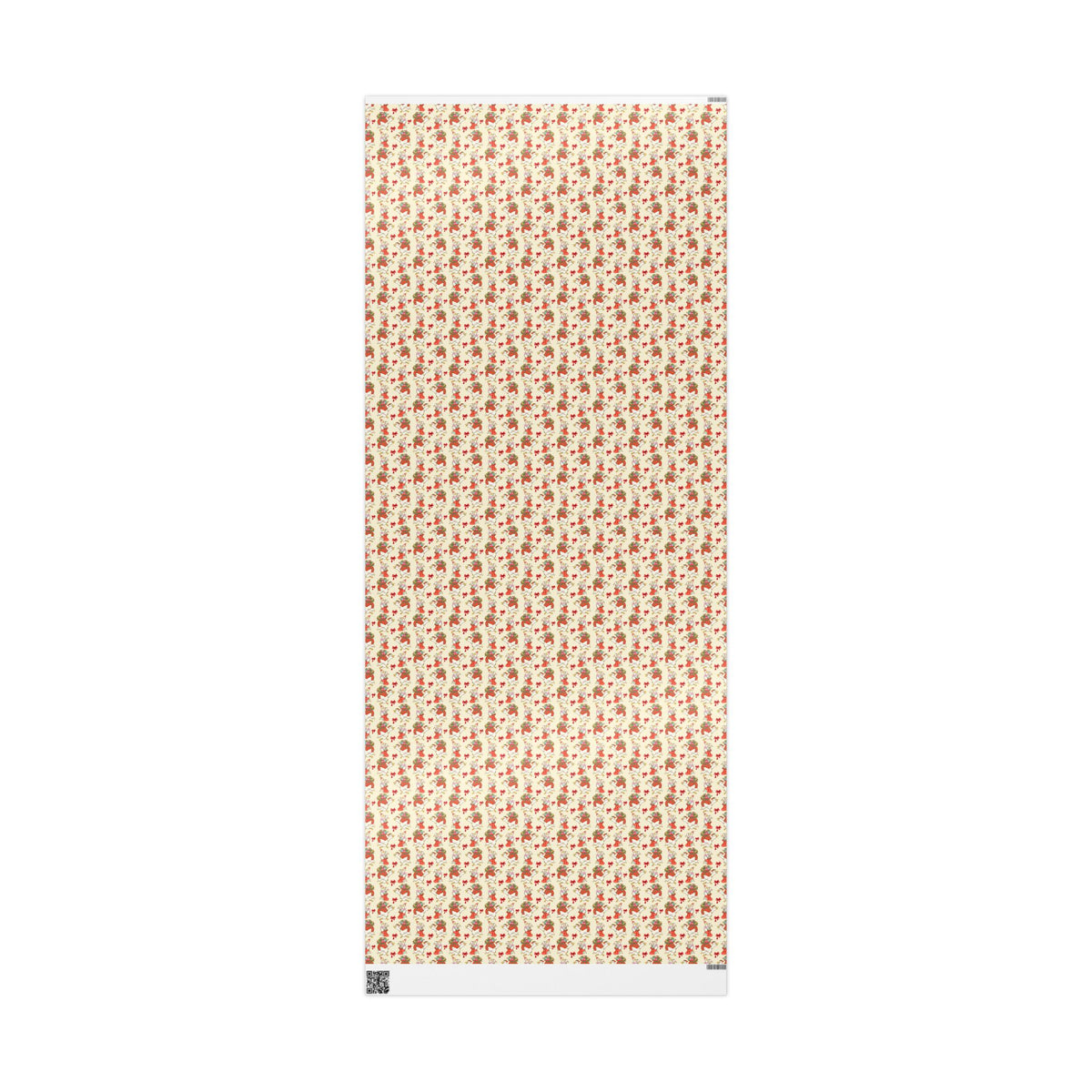 Christmas Goose Wrapping Paper, Cute Geese with Santa Hats, Presents & Red Bows, Whimsical Holiday Gift Wrap