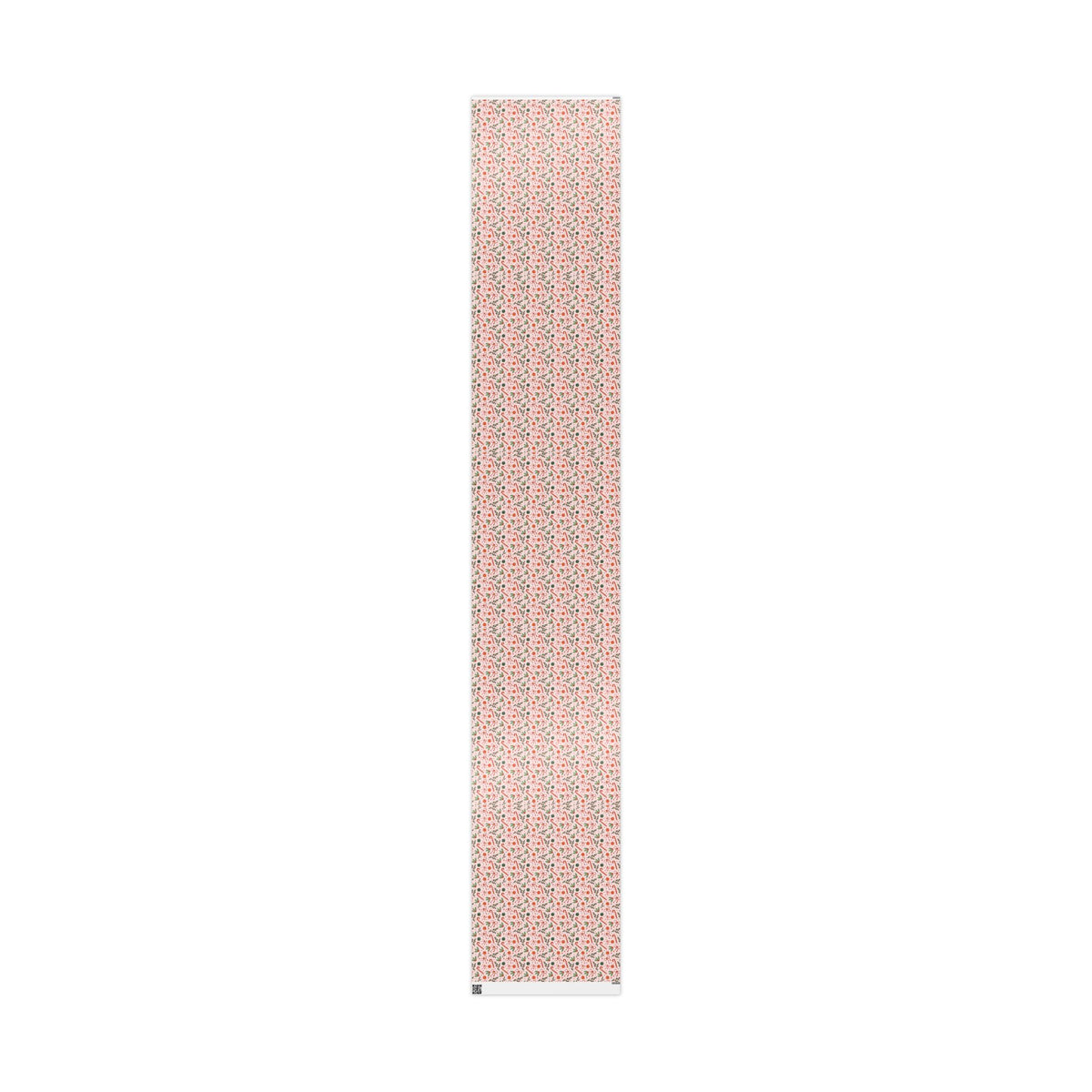 Pink Christmas Wrapping Paper, Candy Canes, Ornaments & Red Bows, Vintage-Inspired Holiday Gift Wrap