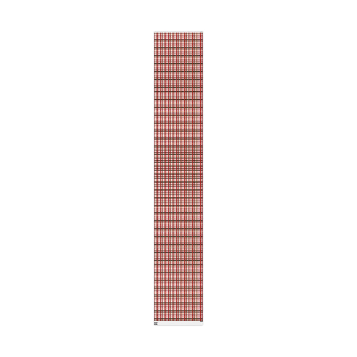 Pink Christmas Plaid Wrapping Paper, Red & Green Tartan with Faux Gold Glitter, Classic Holiday Gift Wrap