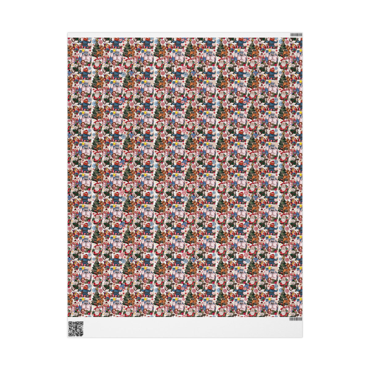 Rudolph Christmas Wrapping Paper, Bumble, Santa & Misfit Toys, Nostalgic Holiday Character Gift Wrap