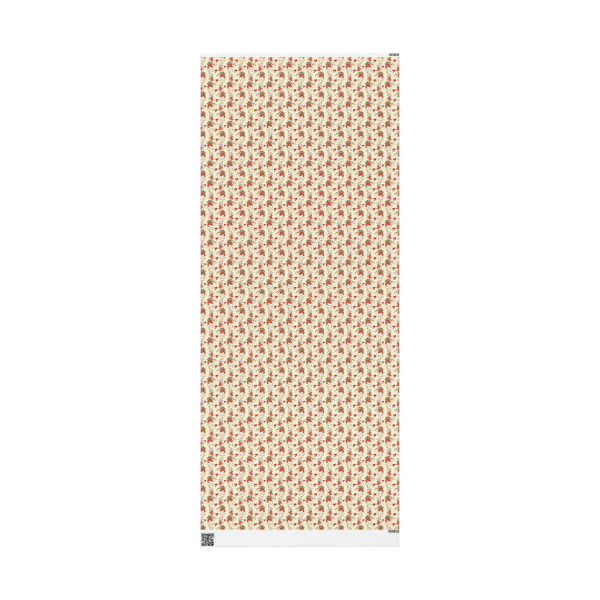 Christmas Goose Wrapping Paper, Cute Geese with Santa Hats, Presents & Red Bows, Whimsical Holiday Gift Wrap