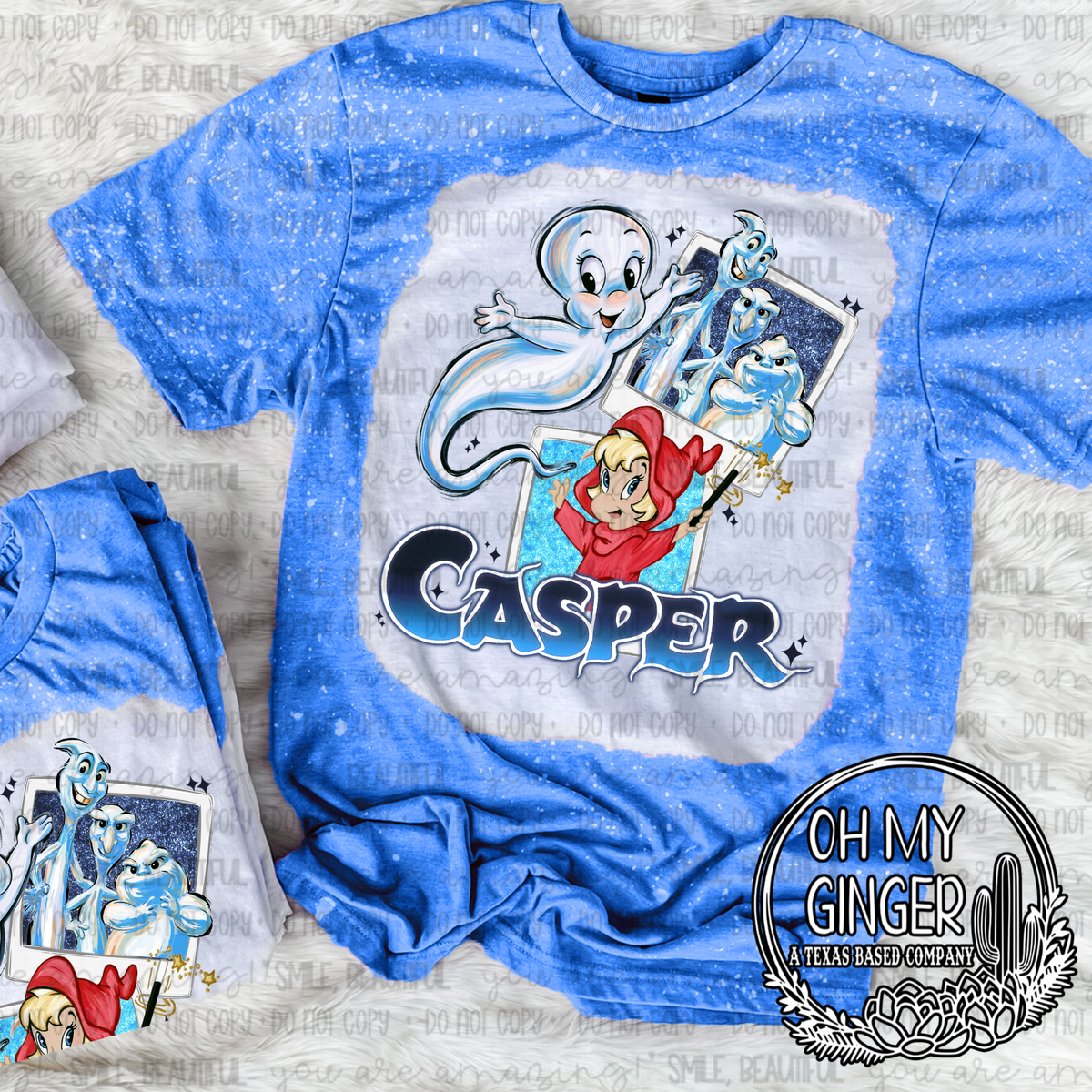 C A S P E R — a friendly Casper character with blue-toned artwork