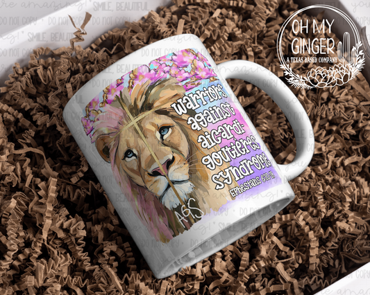 AGS Watercolor Lion Mug