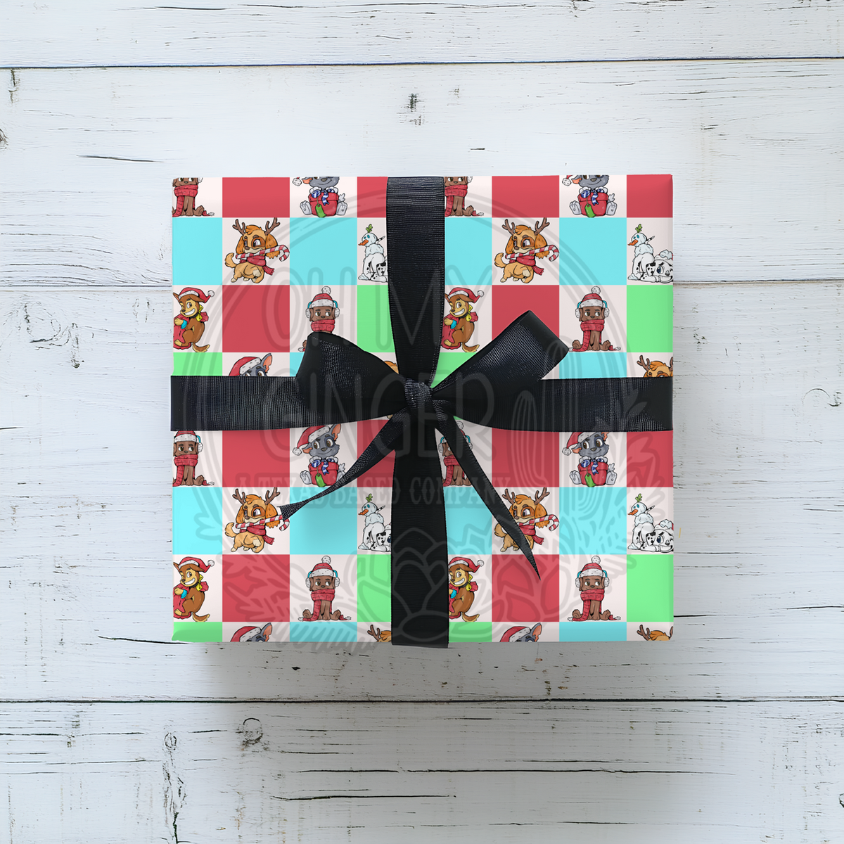 Paw Patrol Checker Wrapping Paper