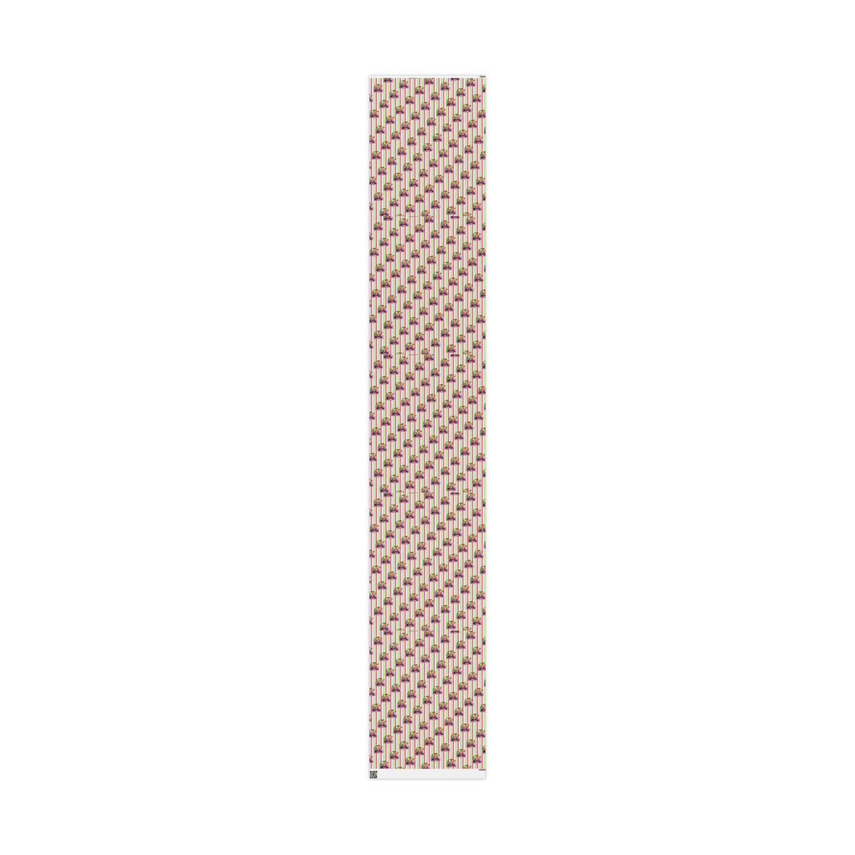 Merry Lou Who Custom Christmas Wrapping Paper, Custom Name Pink Striped Whoville Holiday Gift Wrap