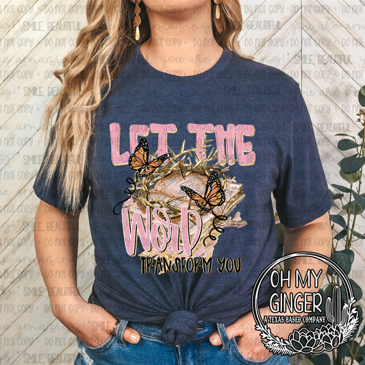 Let The Word Transform You — a tiger with let-the-Word-transform-you lettering