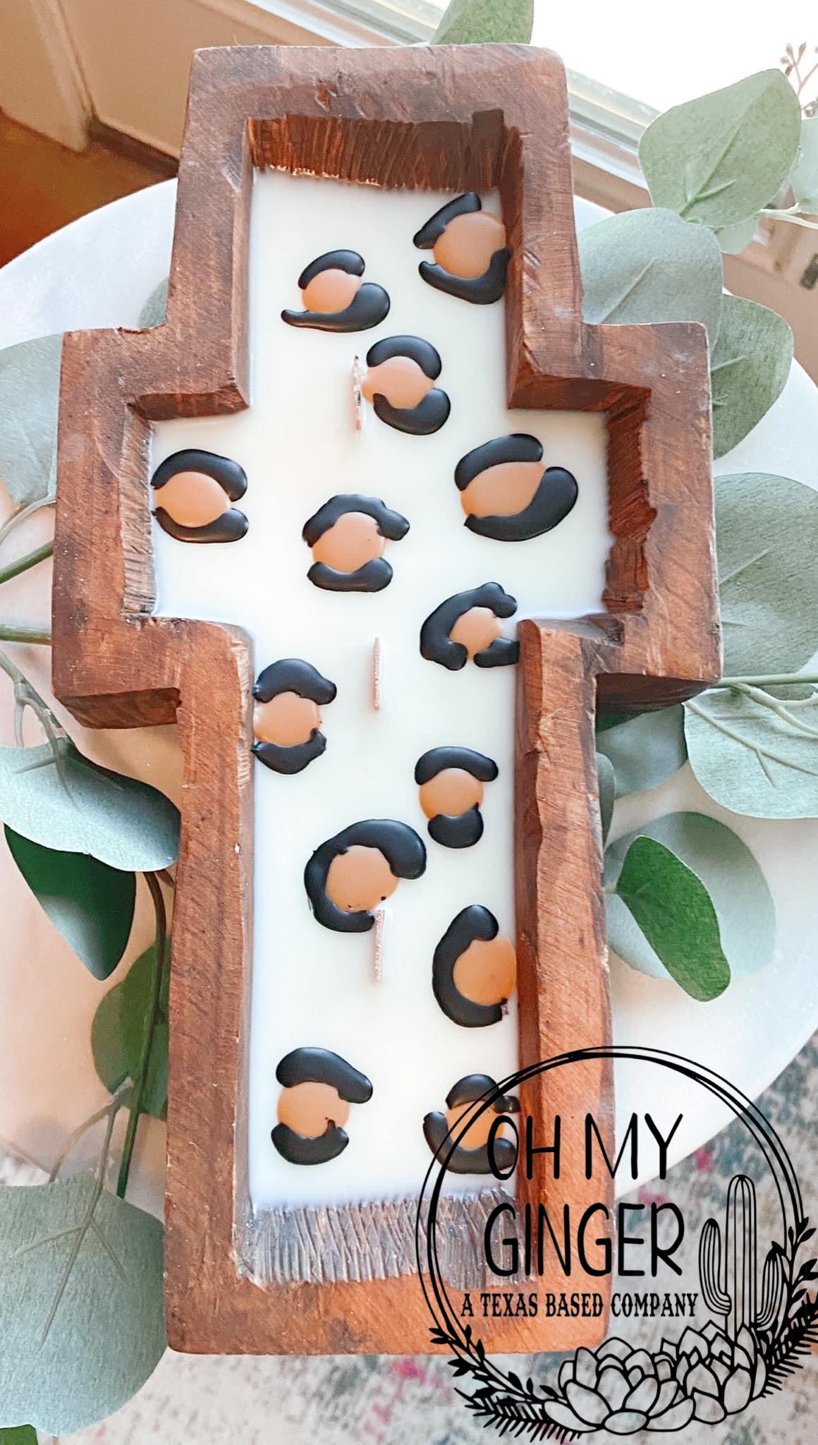 Cross Dough Bowl Candle