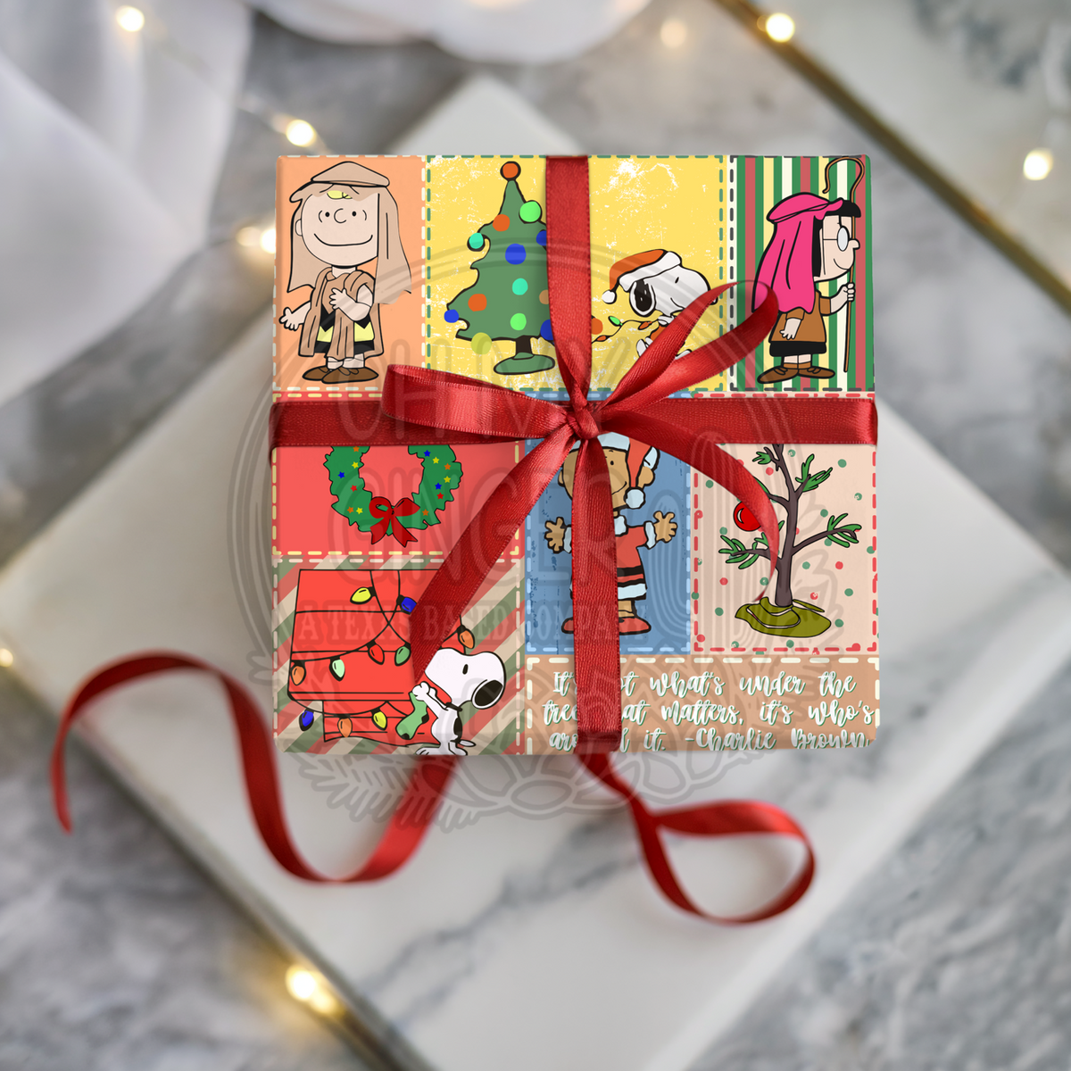 Charlie B Patchwork Wrapping Paper