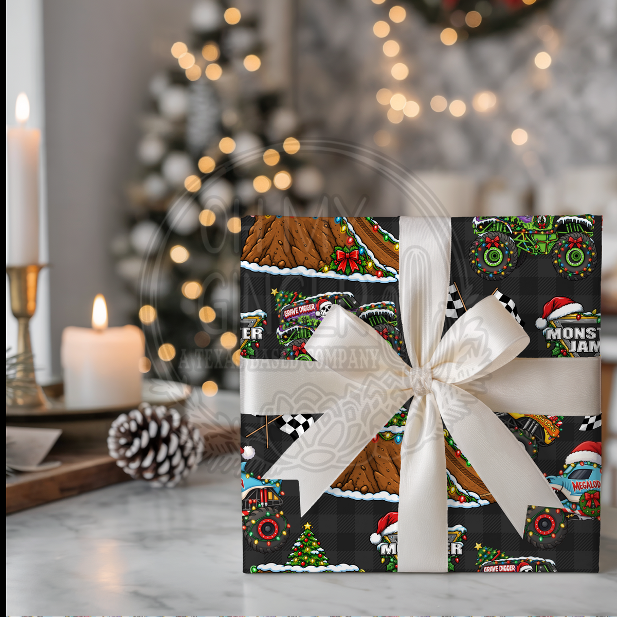 Monster Jam Wrapping Paper