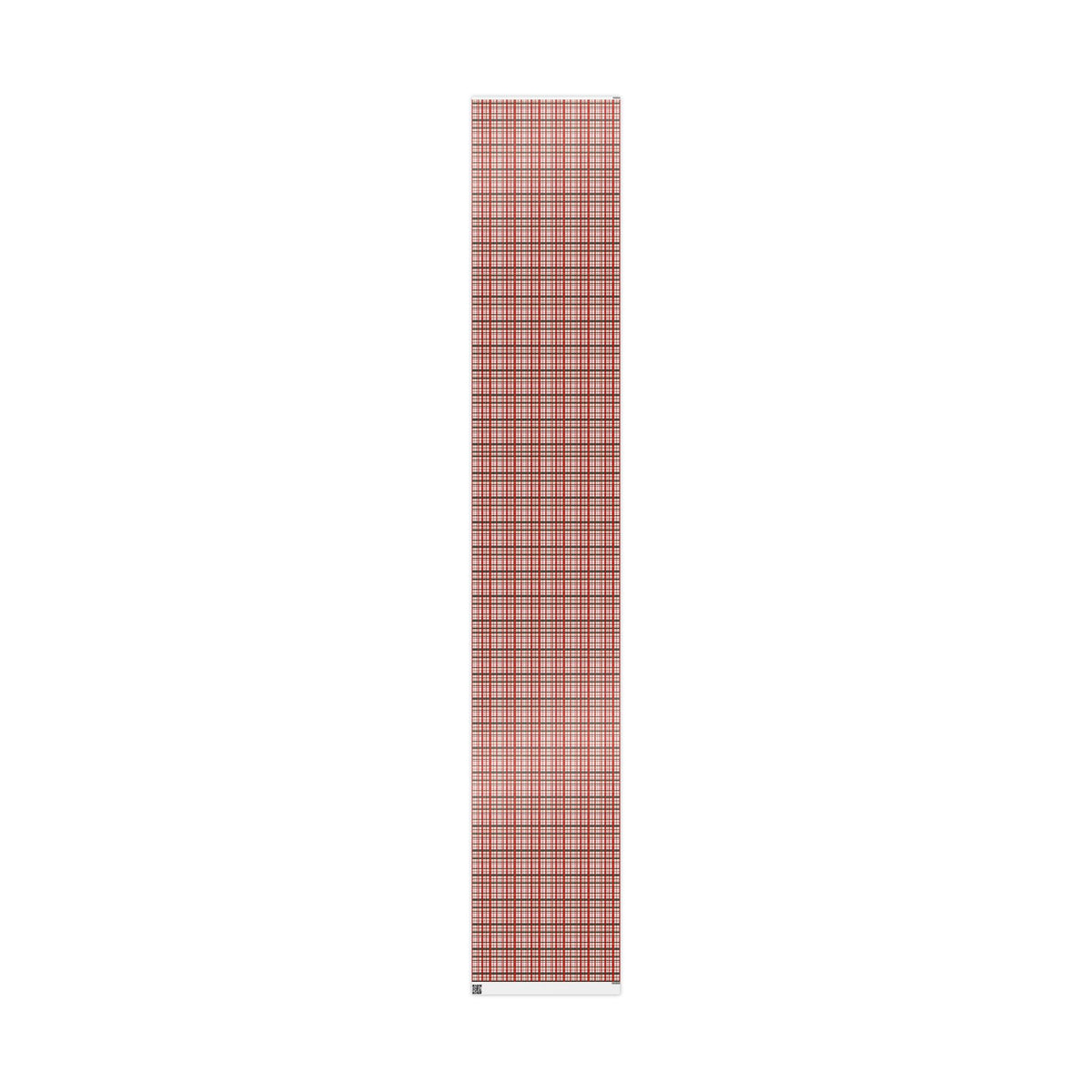 Pink Christmas Plaid Wrapping Paper, Red & Green Tartan with Faux Gold Glitter, Classic Holiday Gift Wrap