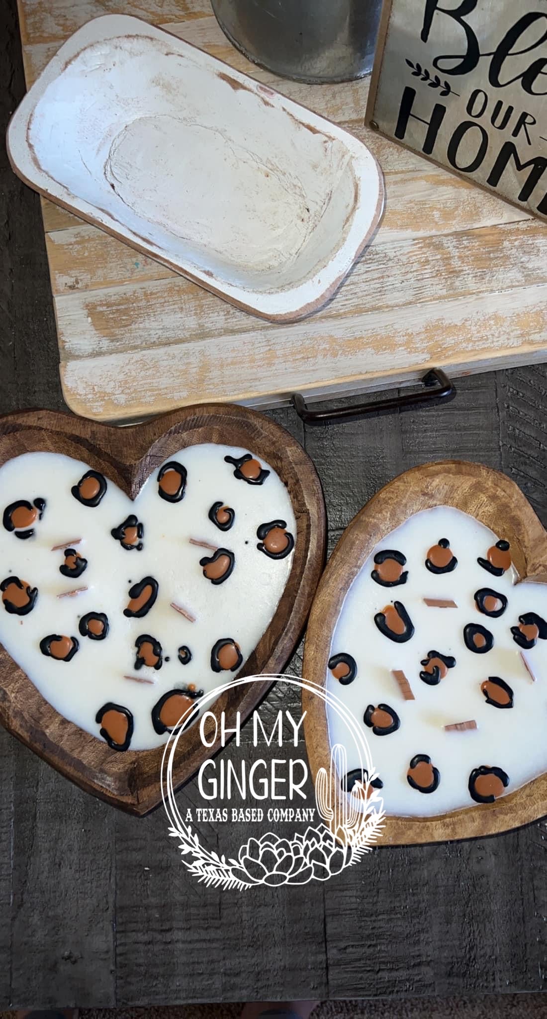 Heart Dough Bowl Candle