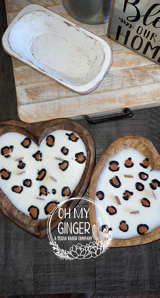 Heart Dough Bowl Candle