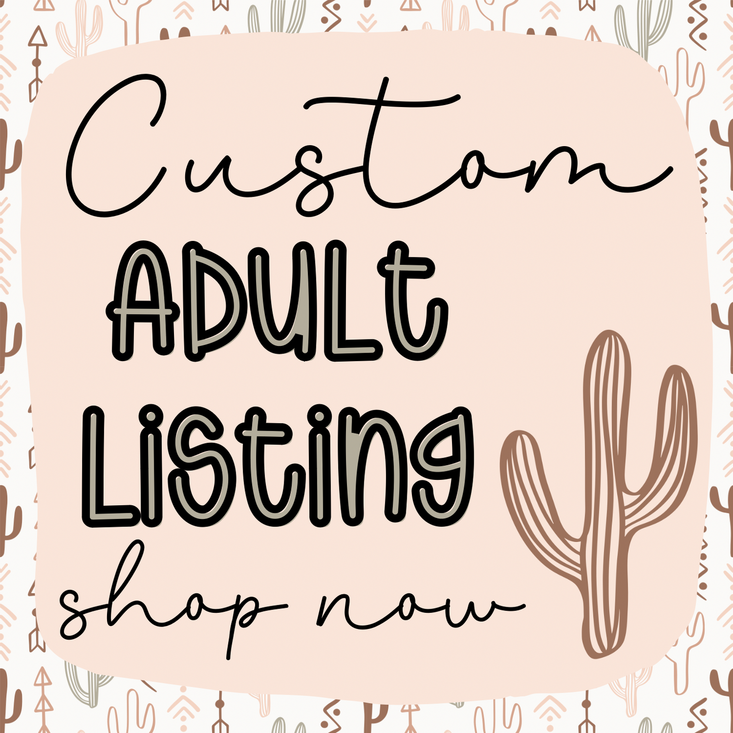 Custom Listing - Adult