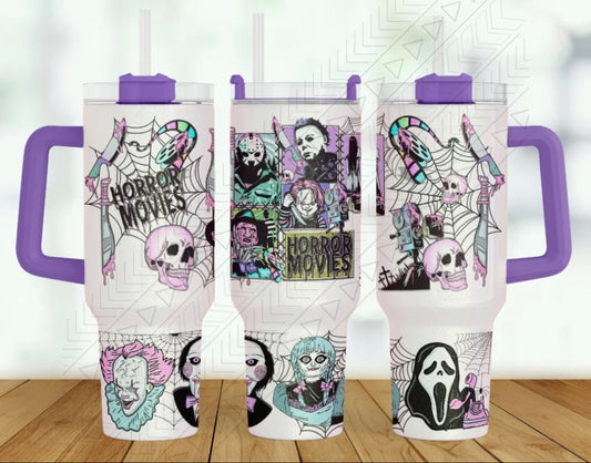 Horror Movies Pastel 40oz Tumbler