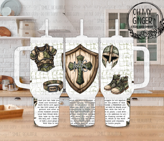 AGS Green Shield 40oz Tumbler