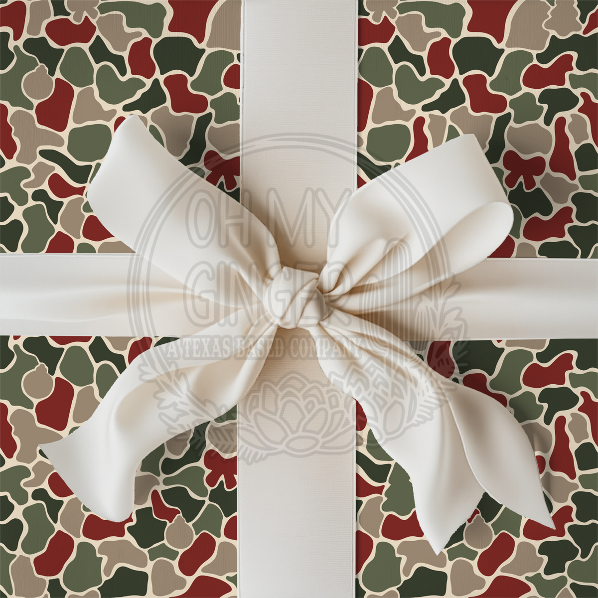 Christmas Camouflage Wrapping Paper