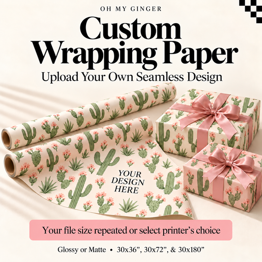Custom Wrapping Paper | Upload Your Own Seamless Design