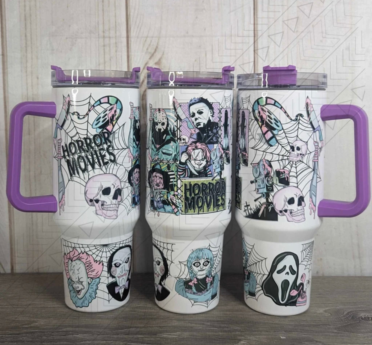 Horror Movies Pastel 40oz Tumbler