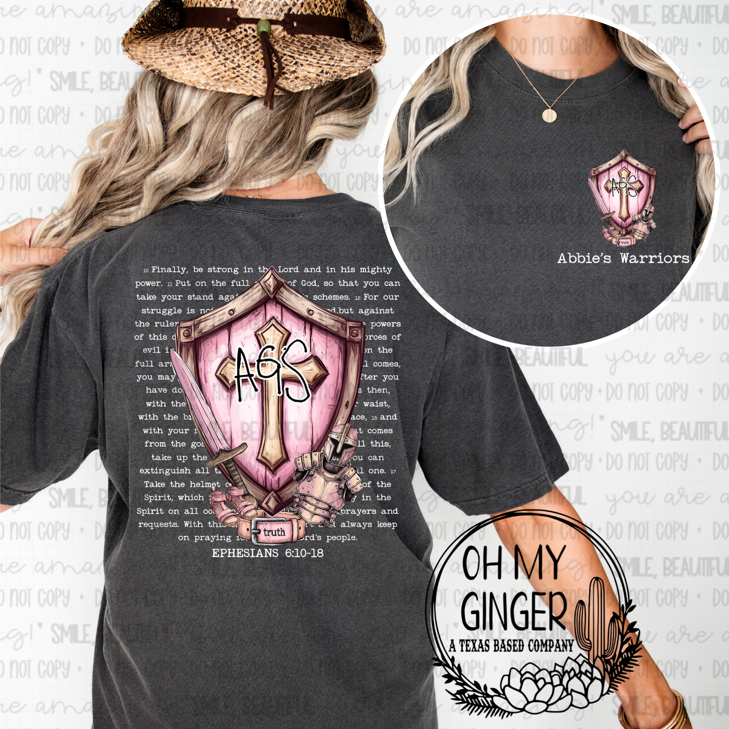 AGS Pink Shield - White Letters