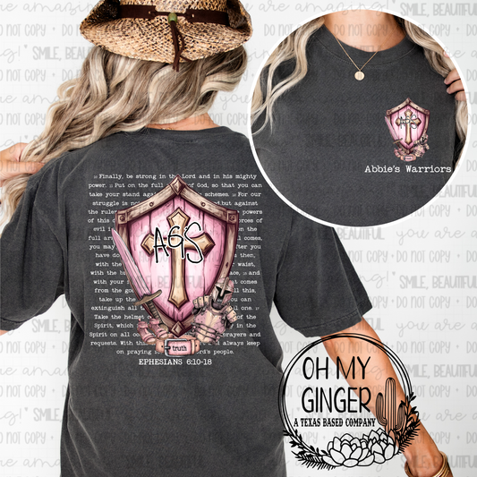 AGS Pink Shield - White Letters