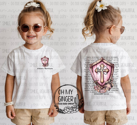 AGS Pink Shield (Black Letters) - Kids