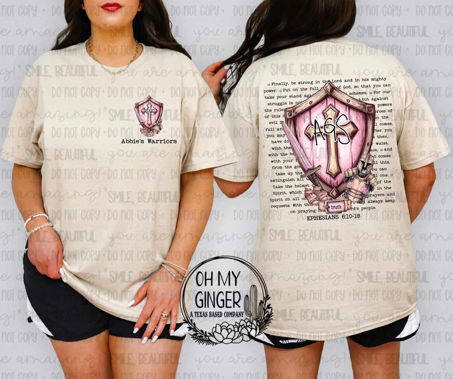 AGS Pink Shield - Black Letters