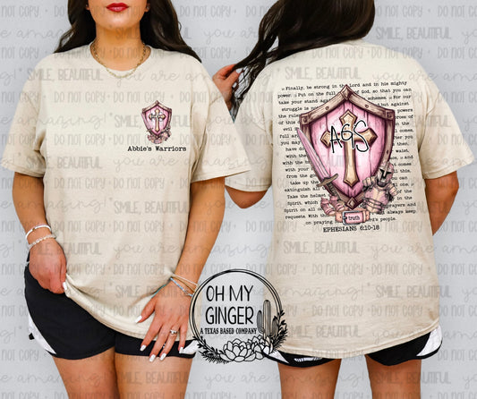 AGS Pink Shield - Black Letters