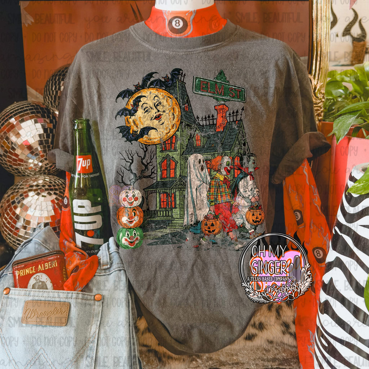 Elm Street Haunted House graphic apparel from Oh My Ginger