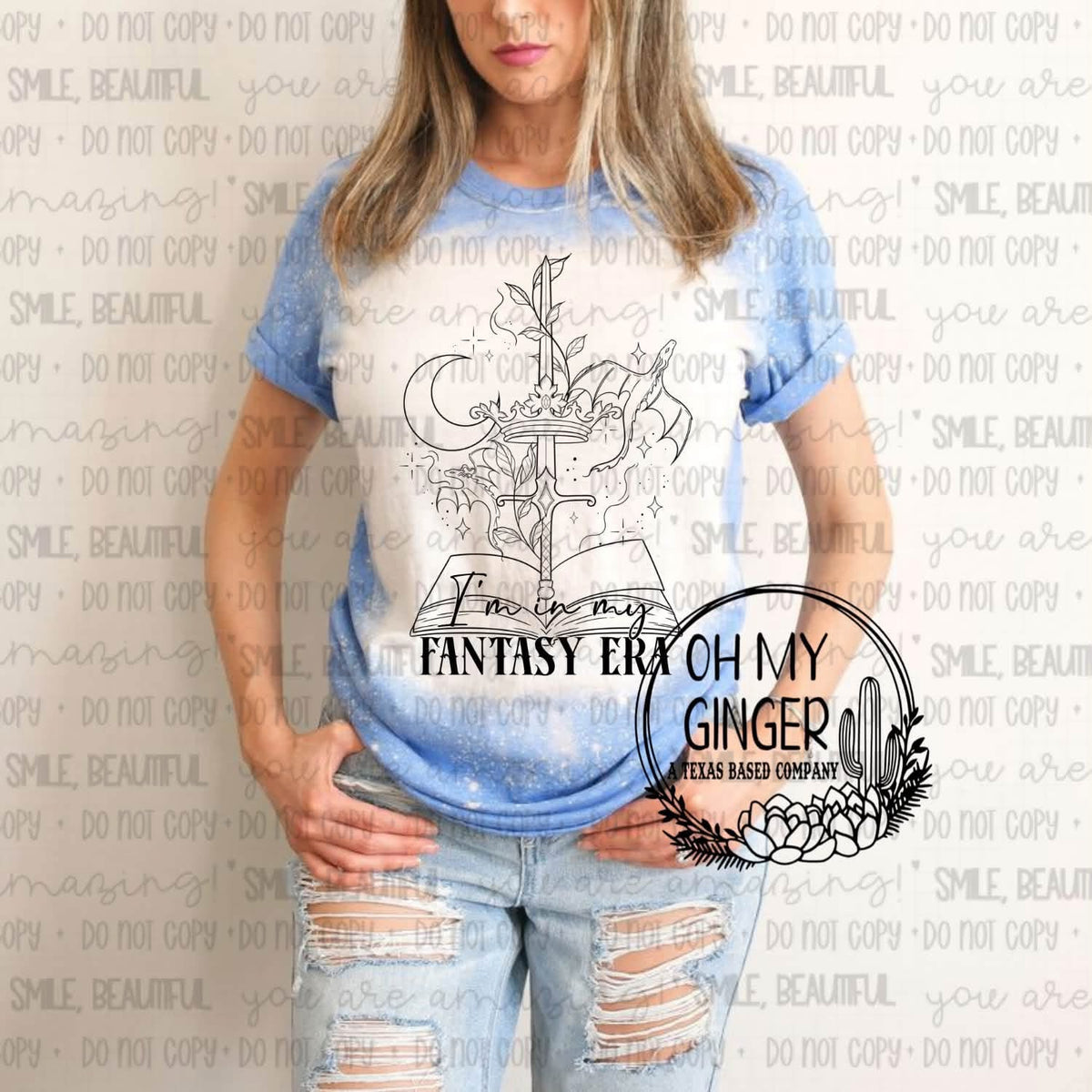 I’m In My Fantasy Era — a fantasy castle illustration and fantasy-era lettering