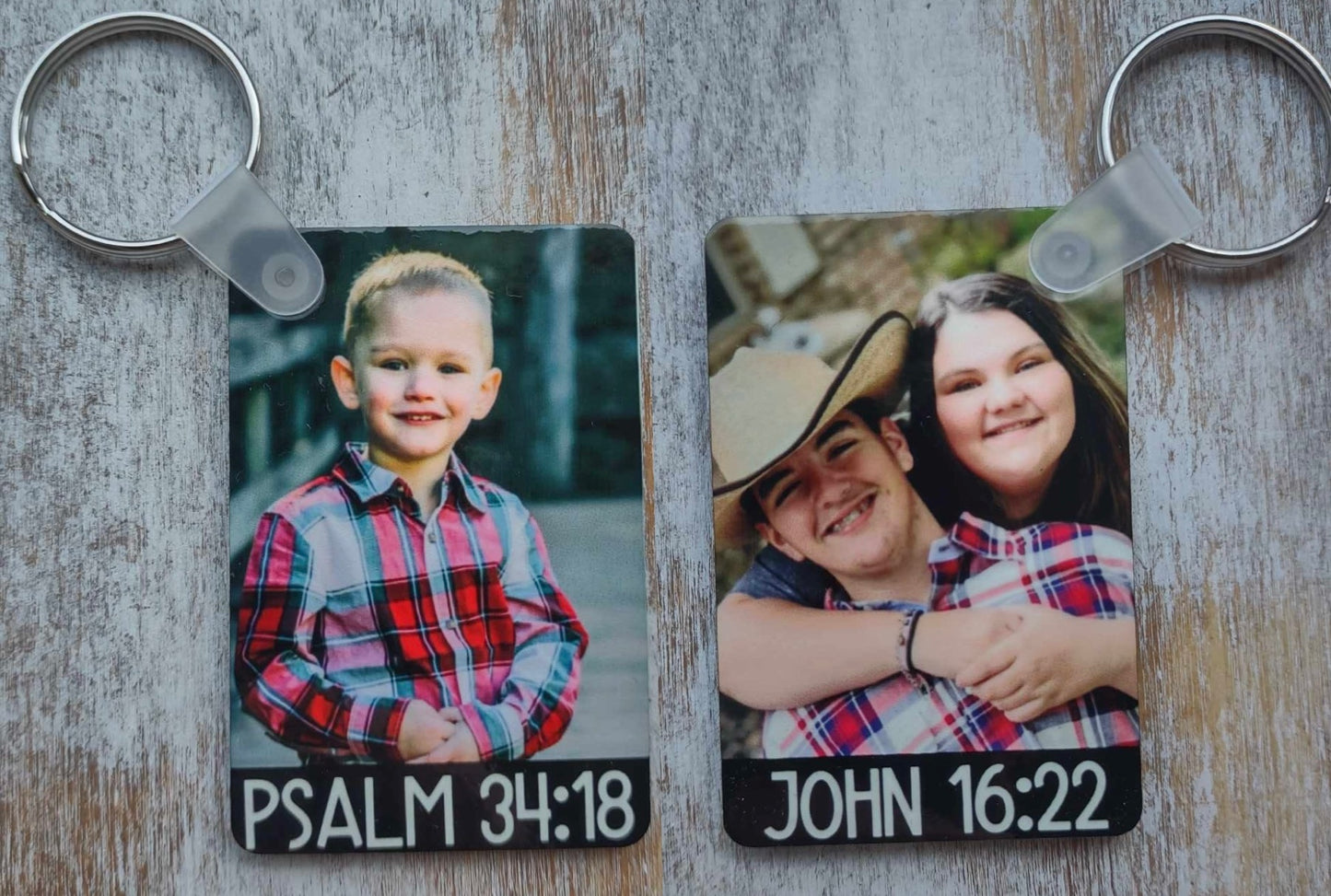 Kiersten, Landon, & Bentley Memorial Keychain