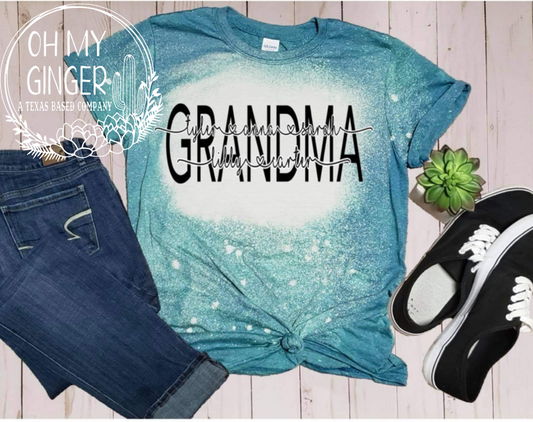 Grandma Shirt w/ Kid Names