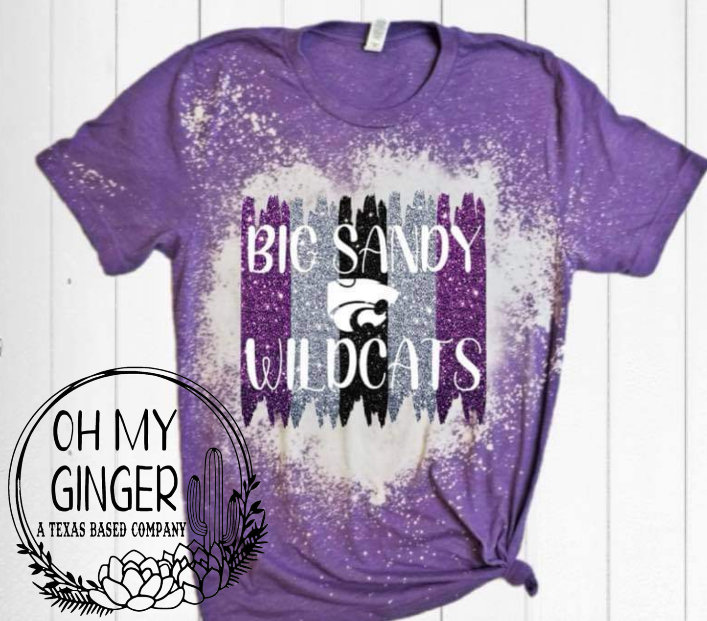 Big Sandy Wildcats School Spirit Glitter