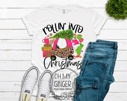 Rollin' Into Christmas (Pink & Leopard) - Kids